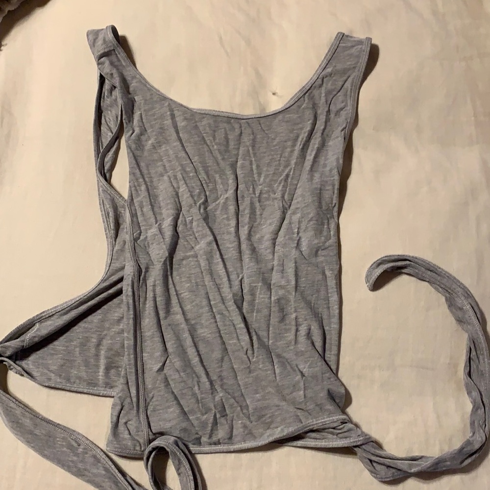 Gray Cropped Lululemon Tank